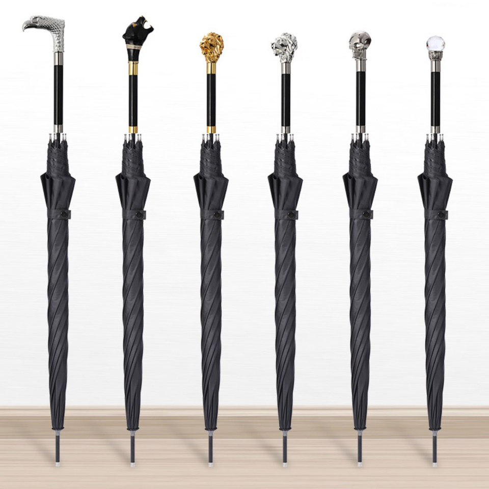 Ornament Handle Straight Umbrella