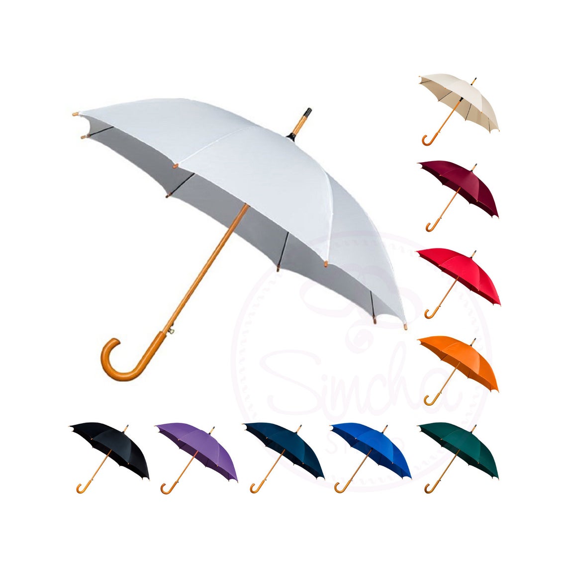 Wooden Handle Umbrella