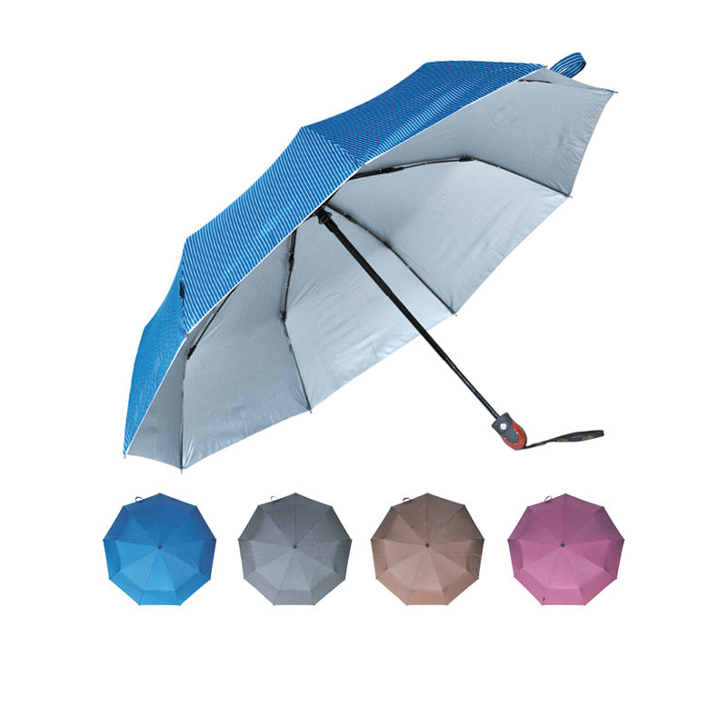 Full Automatic Silver Coated Folding Umbrella