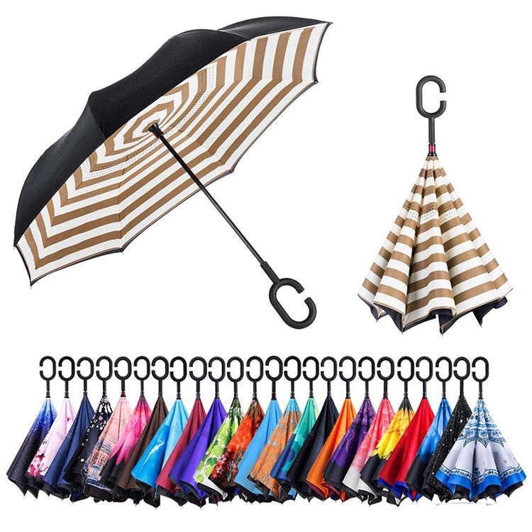 Double Layer Canopy Inverted Car Umbrella