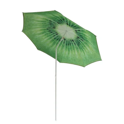 6.5FT 170t Polyester Customized Umbrella Design Fruit Image Beach Umbrella 