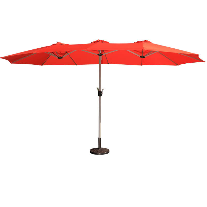 15FT Double-Sided Metal Table Patio Umbrella
