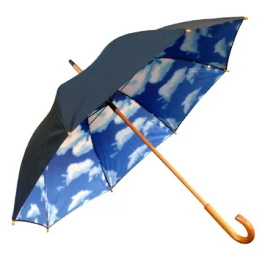New Design Double Layer Wooden Gift Umbrella