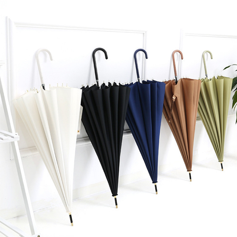 16 Ribs Auto Open Straight Umbrella