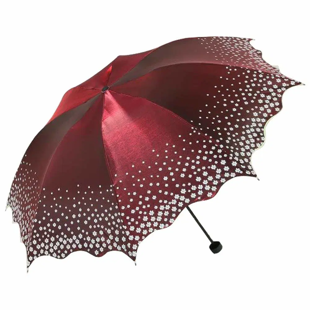 Upf 50+ UV Umbrella Windproof Rain Resistant Umbrella