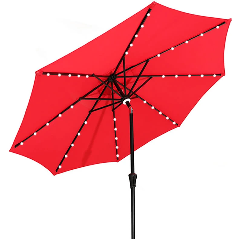 High Quality Wholesale Outdoor Umbrella Aluminum LED Umbrella Garden Parasol