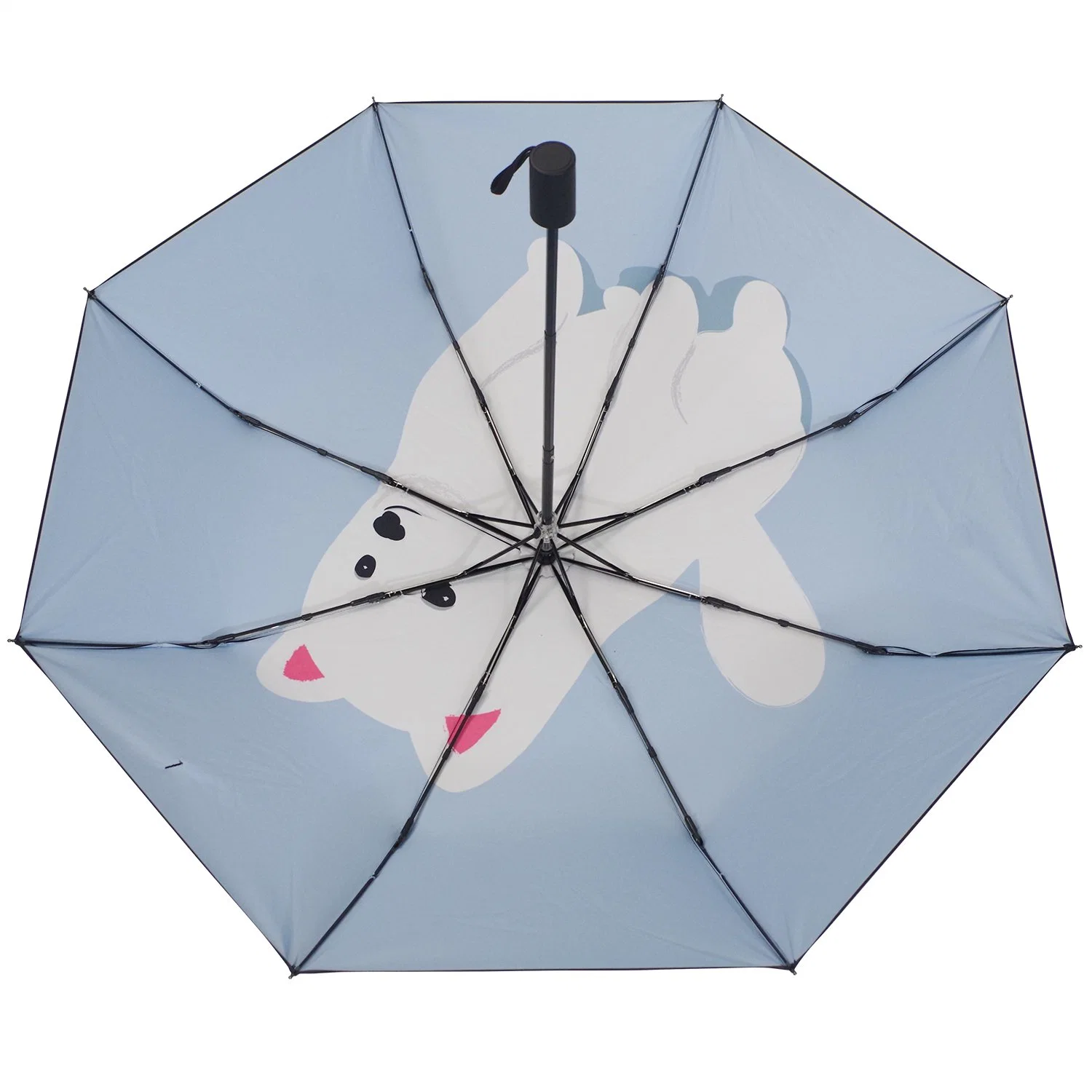 Anti UV Full Printing Custom Travel Automatic Folding Umbrella